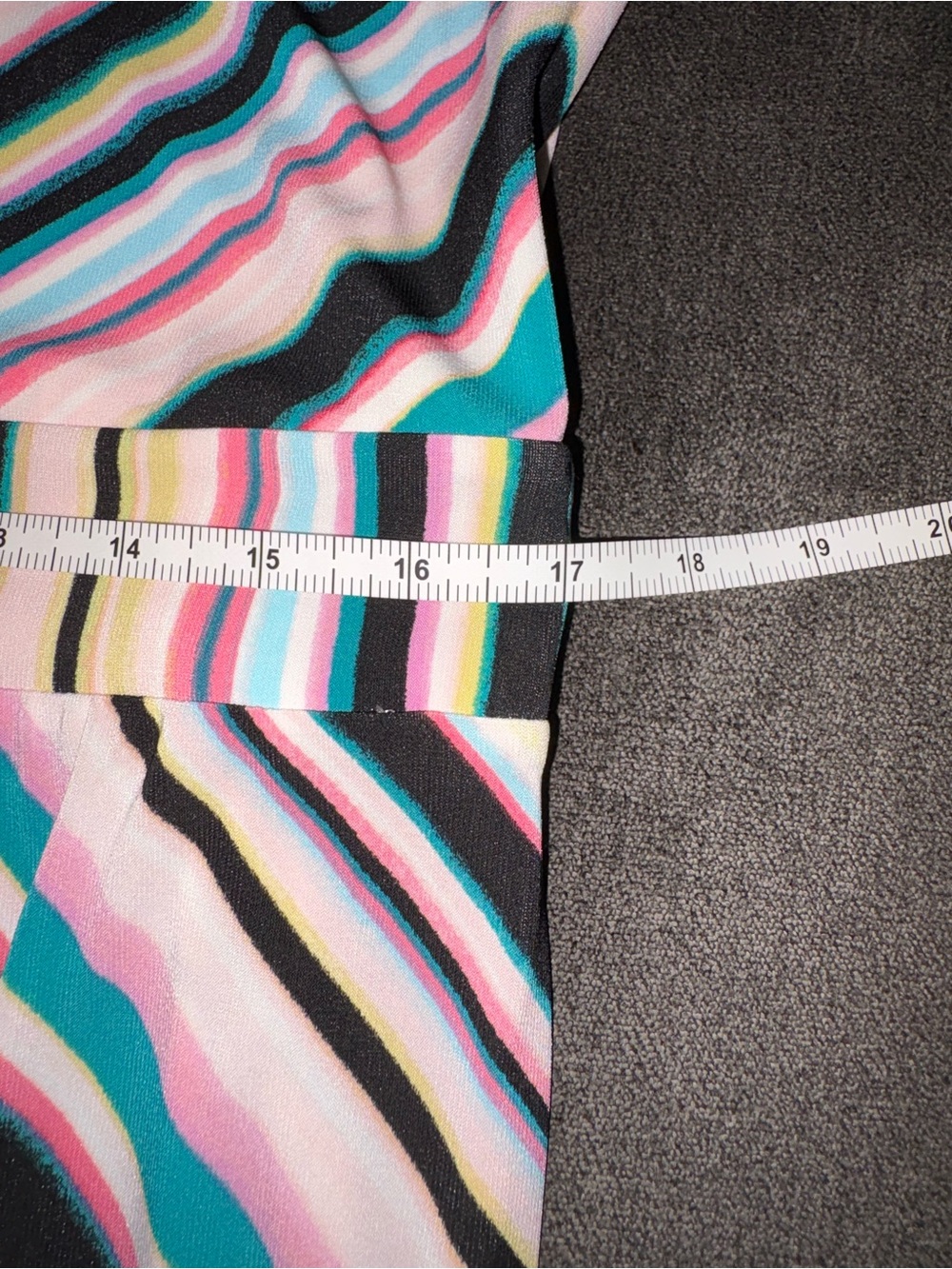 Chevron Striped Halter Maxi Dress in Petite length size Large - Picture 10 of 11